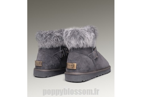 Bottes Ugg refuser obéissance-195 Mini fourrure de renard gris?